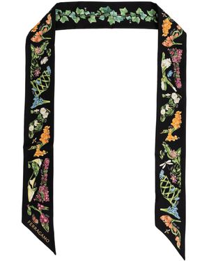 Ferragamo Silk Scarf - Black