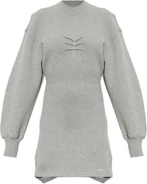 The Attico Sweatshirt Dress With Darts - Grey