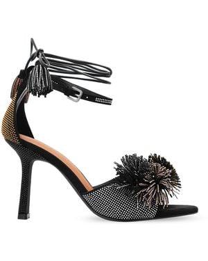 Kurt Geiger Heeled Sandals 'Pom Pom' - Black
