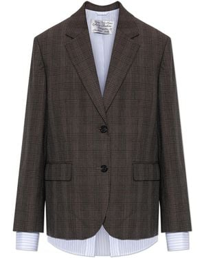 Acne Studios Checked Blazer - Black