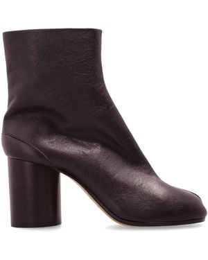 Maison Margiela Ankle Boots With "Tabi" Cut-Out - Black