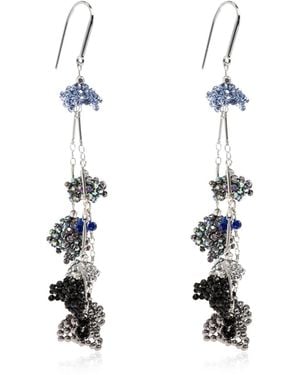 Isabel Marant Earrings With Shimmering Crystals - White