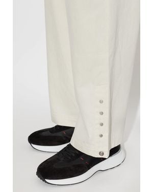 Kiton Sports Shoes With Logo - Black