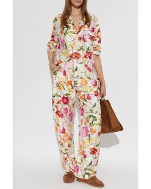KENZO Silk Shirt With Pocket - White