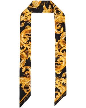 Versace Jeans Couture Silk Scarf - Yellow