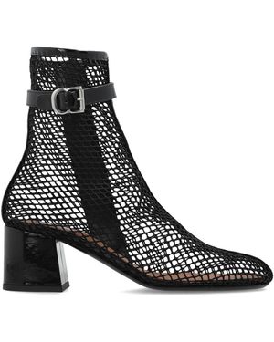Alaïa Heeled Ankle Boots - Black
