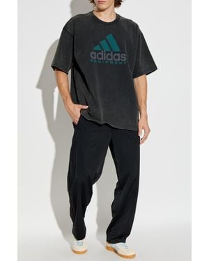 adidas Originals T-Shirt With Printed Logo - Black