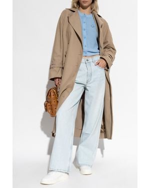 MCM Cardigan With Logo Patch - Blue