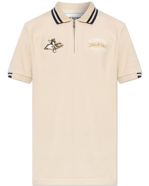 Iceberg Polo With Logo - Natural