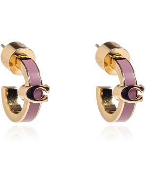 COACH Brass Earrings - Metallic