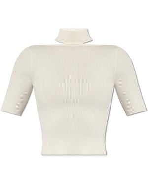 Cult Gaia ‘Brianna’ Ribbed Top - White