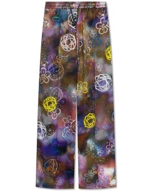 KENZO Silk Trousers - White