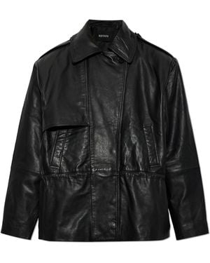 ROTATE BIRGER CHRISTENSEN Leather Jacket - Black
