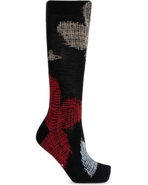 Vivienne Westwood Socks With Logo - Black