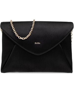 Max Mara Satin Clutch 'Envelope' - Black