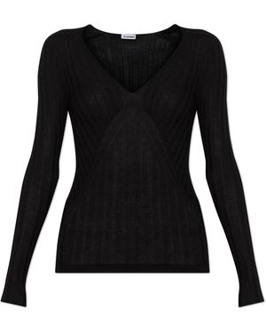 Jil Sander Fitted Top - Black