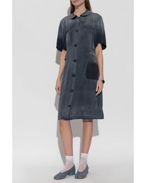 Maison Margiela Dress With Vintage Effect - Blue
