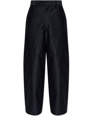 Lemaire Straight-Leg Cotton Trousers - Black