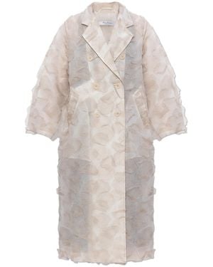 Max Mara Silk Coat 'Mito' - White