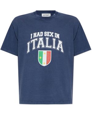 Carne Bollente T-Shirt With Print - Blue