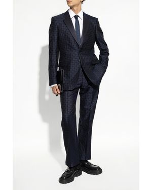 Givenchy Blazer With Logo - Blue