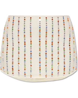 Oséree Skirt With Decorative Finish - Natural