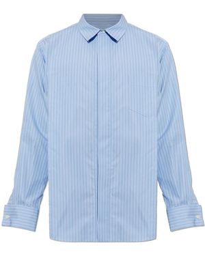 Sacai Shirt With Decorative Panel - Blue