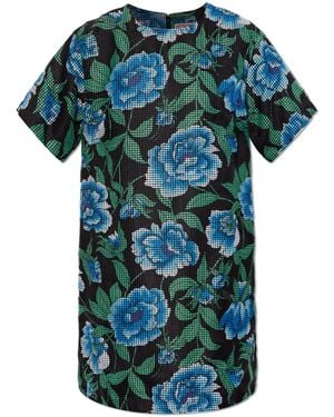 KENZO Dress With Floral Pattern - Green