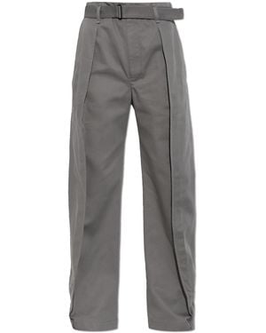 Lemaire Trousers With Belt - Grey
