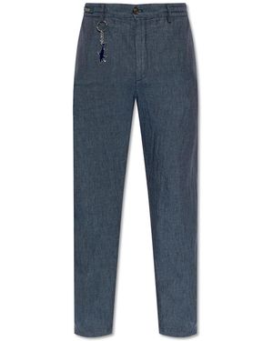 Paul & Shark Linen Trousers - Blue