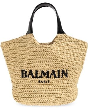 Balmain Bag With Logo - Metallic