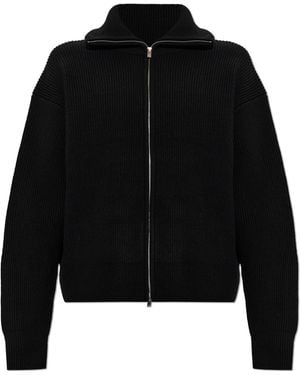 Studio Nicholson Wool Cardigan 'Sandos' - Black