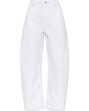 Alaïa Wide-Leg Jeans - White