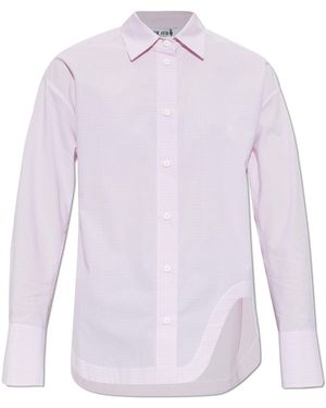 The Attico Checked Pattern Shirt - Purple