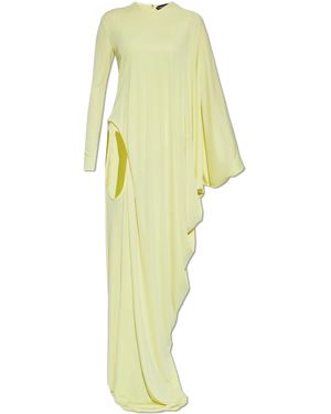 Tom Ford Long Dress With A Slit - Yellow