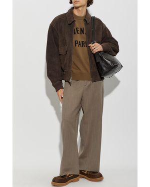 Agolde Suede Jacket 'Emil' - Brown