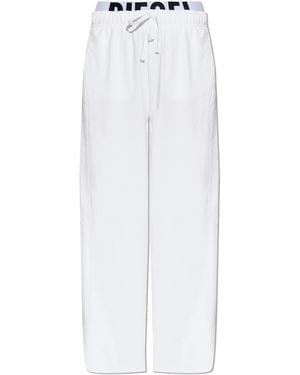 DIESEL 'Leslie-D-Pop' Joggers - White