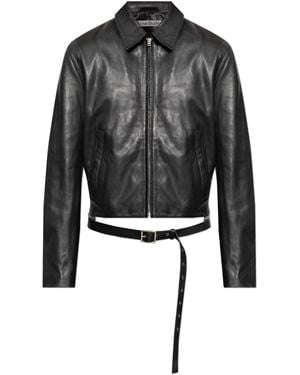 Acne Studios Leather Jacket - Black