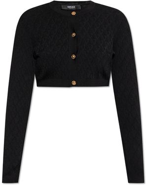Versace Short Cardigan - Black
