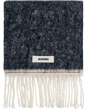 Jacquemus Scarf With Logo - Blue