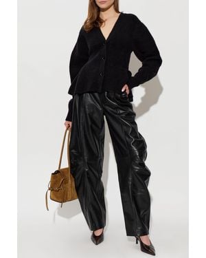ROTATE BIRGER CHRISTENSEN Leather Pants - Blue