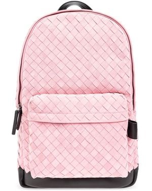 Bottega Veneta Suede Backpack - Pink