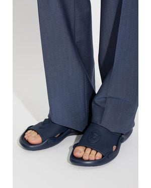 Versace Rubber Flip-Flops With Medusa Head - Blue