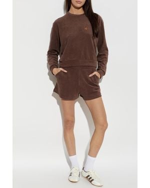 Perfect Moment Cotton Terry Sweatshirt - Brown