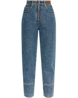 Lanvin Jeans With Sewn-In Zippers - Blue