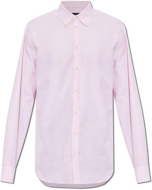 DSquared² Shirt With Embroidered Logo - Pink