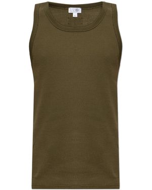 MM6 by Maison Margiela Sleeveless Lingerie Top - Green