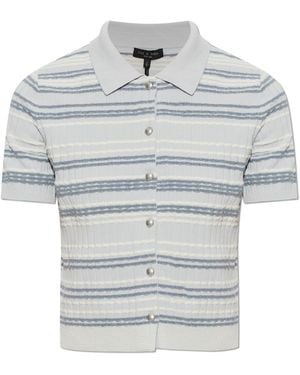Rag & Bone Short-Sleeve Cardigan - Grey
