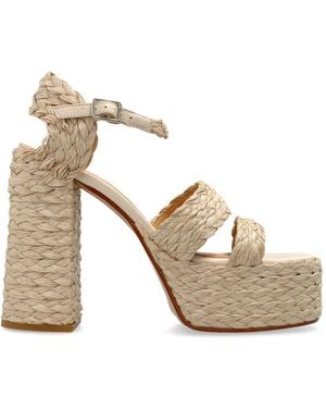 Castañer 'Fresa' Platform Sandals - White