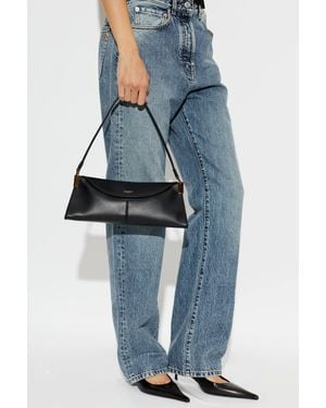 Balmain '64-83 Medium' Leather Bag - Blue